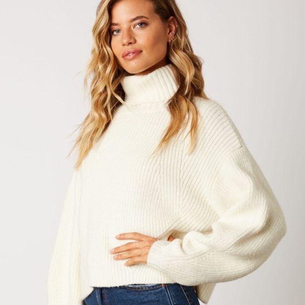 White Turtle Neck sweater
